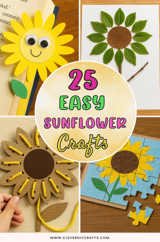 25 Easy Sunflower Crafts to Make with Kids This Summer