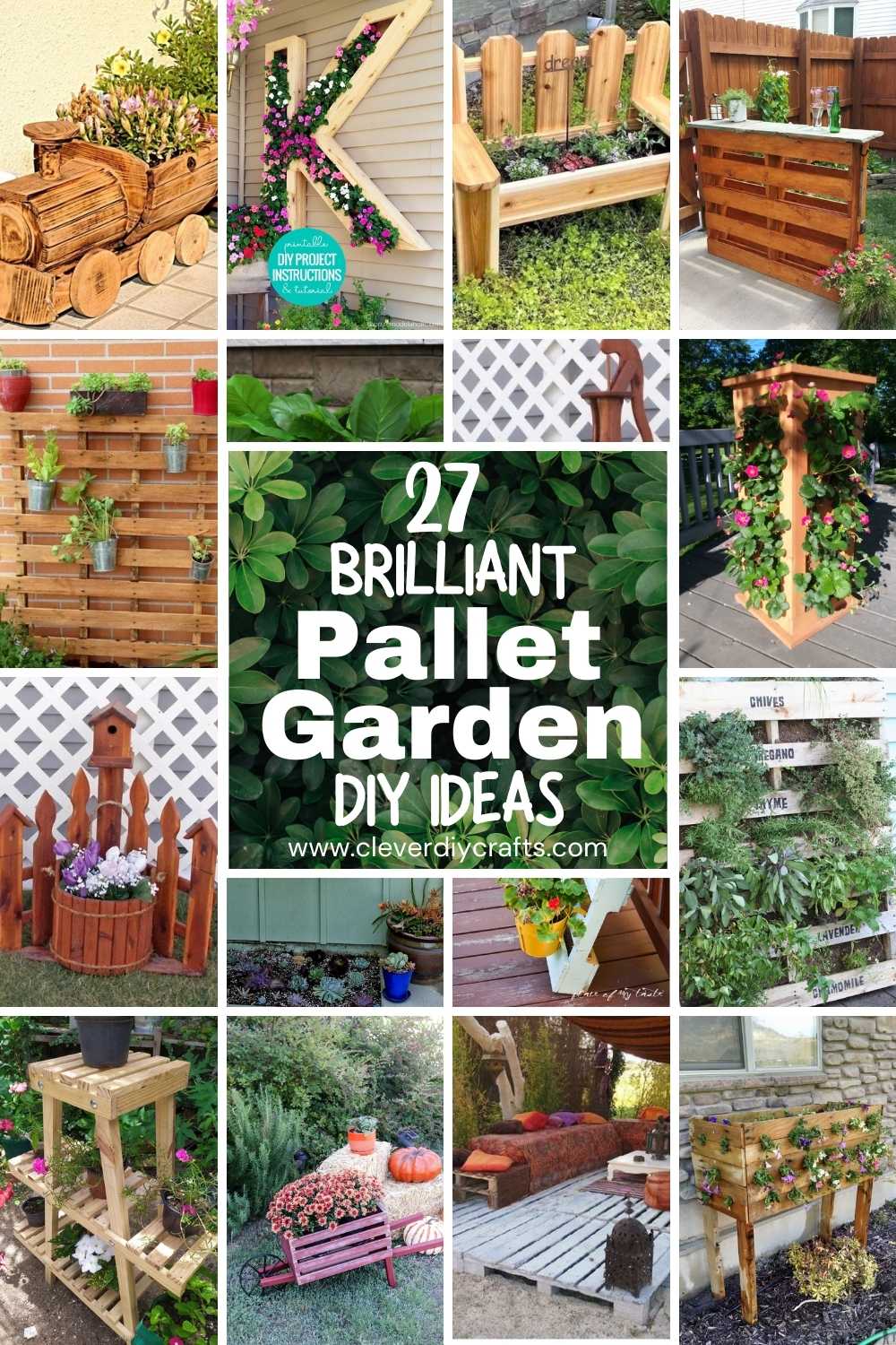 27 Brilliant And Super Easy DIY Pallet Garden Ideas